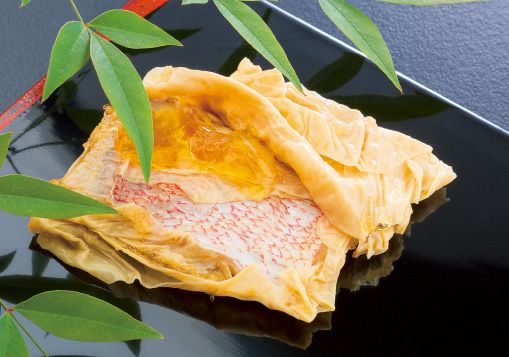 若狭甘鯛の京湯葉つつみ